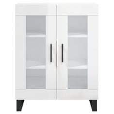 Vidaxl Skříň highboard lesklá bílá 69,5 x 34 x 180 cm kompozitní dřevo