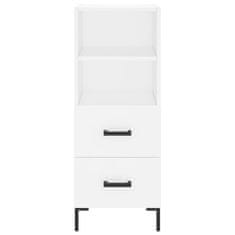 Greatstore Skříň highboard bílá 34,5 x 34 x 180 cm kompozitní dřevo