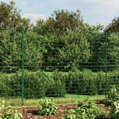 Greatstore Drátěný plot s přírubami zelený 2 x 25 m