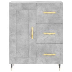 Vidaxl Skříň highboard betonově šedá 69,5x34x180 cm kompozitní dřevo