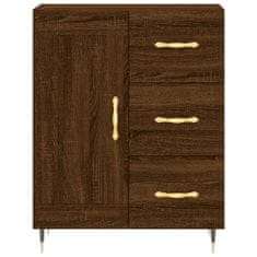 Vidaxl Skříň highboard hnědý dub 69,5 x 34 x 180 cm kompozitní dřevo