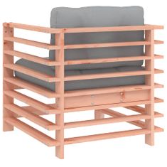 Vidaxl Zahradní židle s poduškami 2 ks masivní dřevo douglasky