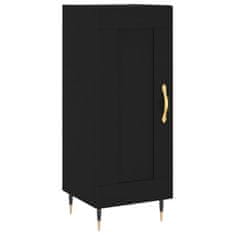 Greatstore Skříň highboard černá 34,5 x 34 x 180 cm kompozitní dřevo