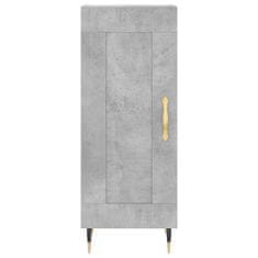 Greatstore Skříň highboard betonově šedá 34,5x34x180 cm kompozitní dřevo