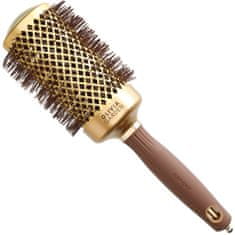 Olivia Garden Expert Blowout Shine Gold & Brown 55mm - kartáč na styling vlasů, dodává vlasům lesk, zabraňuje krepatění vlasů,