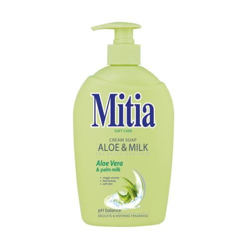 TOMIL Mitia tekuté mýdlo 500ml Aloe&Milk s dávkovačem [2 ks]