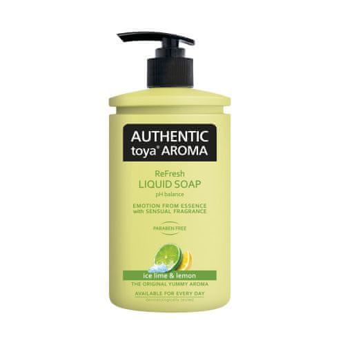 TOMIL Authentic toya aroma tekuté mýdlo s dávkovačem 400ml Ice lime&Lemon [2 ks]