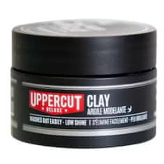 Uppercut Deluxe Deluxe Clay – matná pasta na vlasy, dlouhotrvající matný finiš účesu, přirozený styling vlasů, 25g