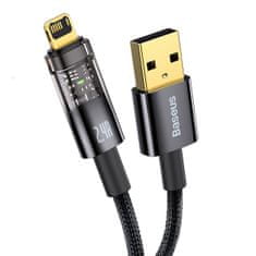 Greatstore USB kabel Explorer Series Iphone Lightning 2,4A 2 m černý