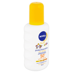 Nivea Dětský sprej na opalování SPF 50+ Sun Kids (Sensitive Protect & Care Sun Spray) 200 ml