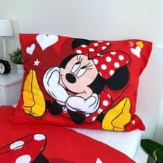 Jerry Fabrics  Povlečení Minnie Red heart 140x200, 70x90 cm