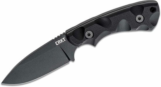 CRKT CR-2082 SIWI BLACK pevný taktický nůž 8,5 cm, celočerná, G10, pouzdro GRN