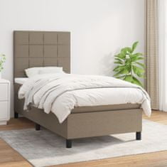 shumee Box spring postel s matrací taupe 90x190 cm textil