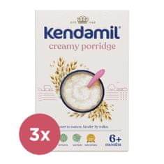 Kendamil 3x Kaše mléčná krémová ovesná (150 g), 6m+