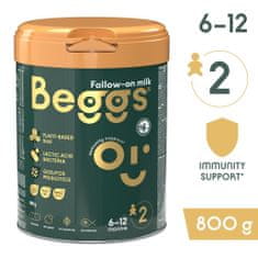 Beggs 3x 2 Mléko následné 800 g 6m+