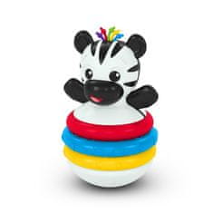 Baby Einstein Kousátko stohovací zebra Stack & Wobble Zen 3m+