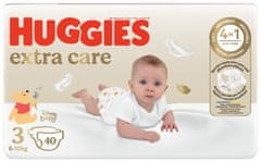 Huggies Pleny jednorázové Extra Care 3 (6-10 kg) 40 ks