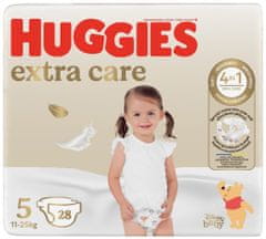 Huggies Pleny jednorázové Extra Care 5 (12-17 kg) 28 ks