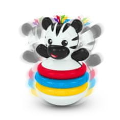 Baby Einstein Kousátko stohovací zebra Stack & Wobble Zen 3m+