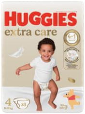 Huggies Pleny jednorázové Extra Care 4 (8-14 kg) 33 ks