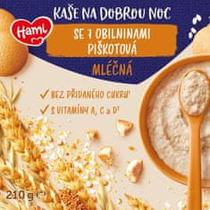 Hami Kaše mléčná se 7 obilninami piškotová na dobrou noc 210 g