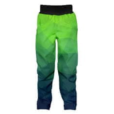 WAMU Softshellové kalhoty dětské, MOZAIKA, zelená, vel. 140-146