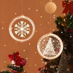 Tutumi LED světelná ozdoba na okno CHRISTMAS TREE II kruhová bílá