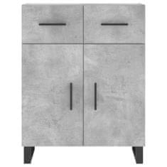 Vidaxl Skříň highboard betonově šedá 69,5x34x180 cm kompozitní dřevo