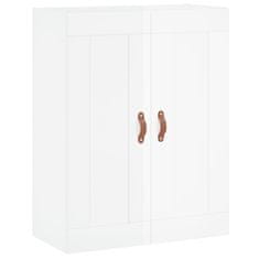 Vidaxl Skříň highboard lesklá bílá 69,5 x 34 x 180 cm kompozitní dřevo