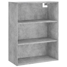 Vidaxl Skříň highboard betonově šedá 69,5x34x180 cm kompozitní dřevo