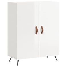 Vidaxl Skříň highboard lesklá bílá 69,5 x 34 x 180 cm kompozitní dřevo