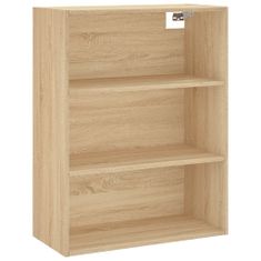 Greatstore Skříň highboard dub sonoma 69,5 x 34 x 180 cm kompozitní dřevo