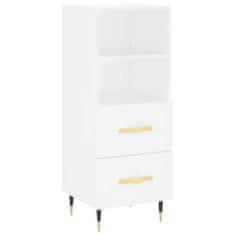 Vidaxl Skříň highboard bílá 34,5 x 34 x 180 cm kompozitní dřevo