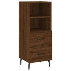 Vidaxl Skříň highboard hnědý dub 34,5 x 34 x 180 cm kompozitní dřevo