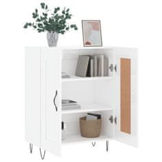 Greatstore Příborník bílý s vysokým leskem 69,5x34x90 cm kompozitní dřevo