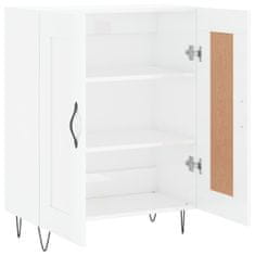 Greatstore Příborník bílý s vysokým leskem 69,5x34x90 cm kompozitní dřevo