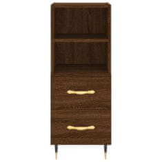 Vidaxl Skříň highboard hnědý dub 34,5 x 34 x 180 cm kompozitní dřevo