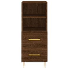 Vidaxl Skříň highboard hnědý dub 34,5 x 34 x 180 cm kompozitní dřevo