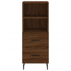 Vidaxl Skříň highboard hnědý dub 34,5 x 34 x 180 cm kompozitní dřevo