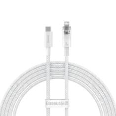 shumee Pletený kabel pro iPhone Explorer Series USB-C - Lightning 20W 2m bílý