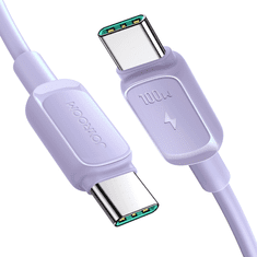 shumee USB-C - USB-C kabel 100W 1,2m fialový