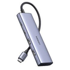 shumee HUB adaptér USB-C portu - 2x USB-A 2x USB-C 20cm šedý