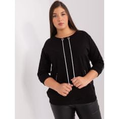 RELEVANCE Dámská halenka bez kapuce plus size OCHA černá RV-BL-8205.63_400729 Univerzální