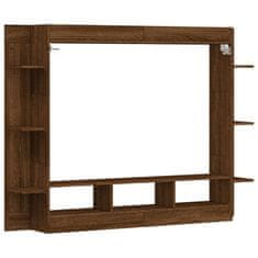 Vidaxl TV skříňka hnědý dub 152 x 22 x 113 cm kompozitní dřevo