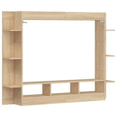 Greatstore TV skříňka dub sonoma 152 x 22 x 113 cm kompozitní dřevo