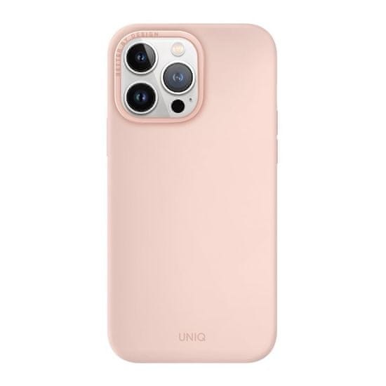 UNIQ UNIQ Lino silikonový kryt iphone 14 Pro Růžová