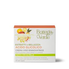 Bottega Verde EXTRAKTY PRO KRÁSU Kyselina glykolová - Obnovující denní krém, 50ml