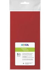 HEYDA Hedvábný papír 50 x 70 cm - červený 5 ks