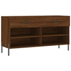 Greatstore Botník hnědý dub 102 x 35 x 55 cm kompozitní dřevo