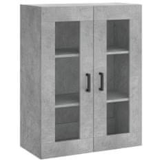 Vidaxl Skříň highboard betonově šedá 69,5x34x180 cm kompozitní dřevo